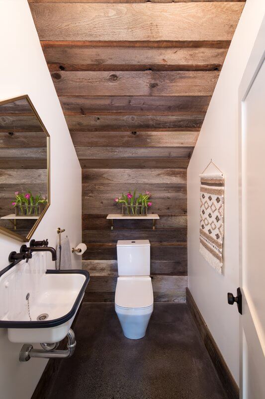 Minimalist Southwestern Bathroom Design with Antiques