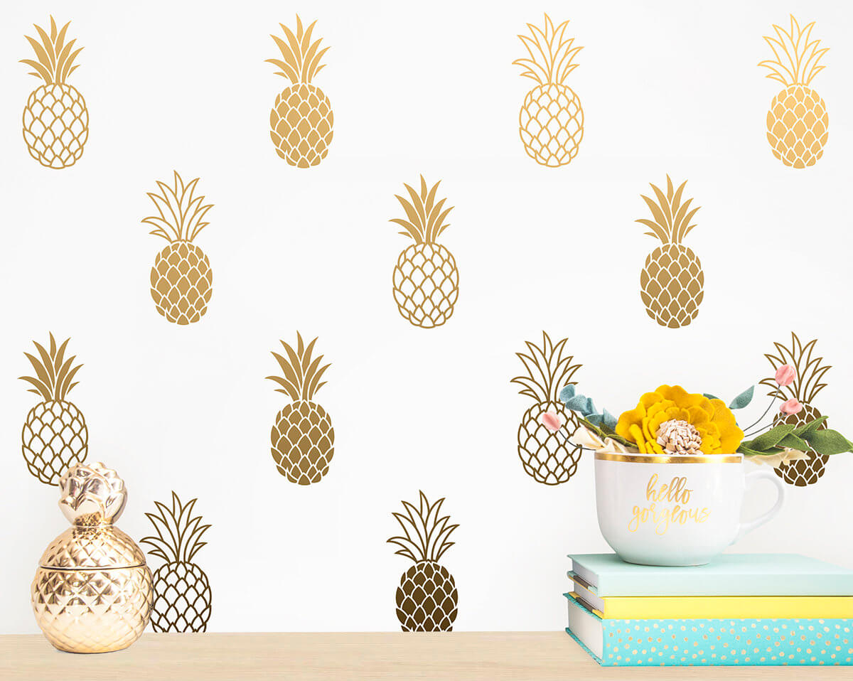 Mix and Match Pineapples Wall Art