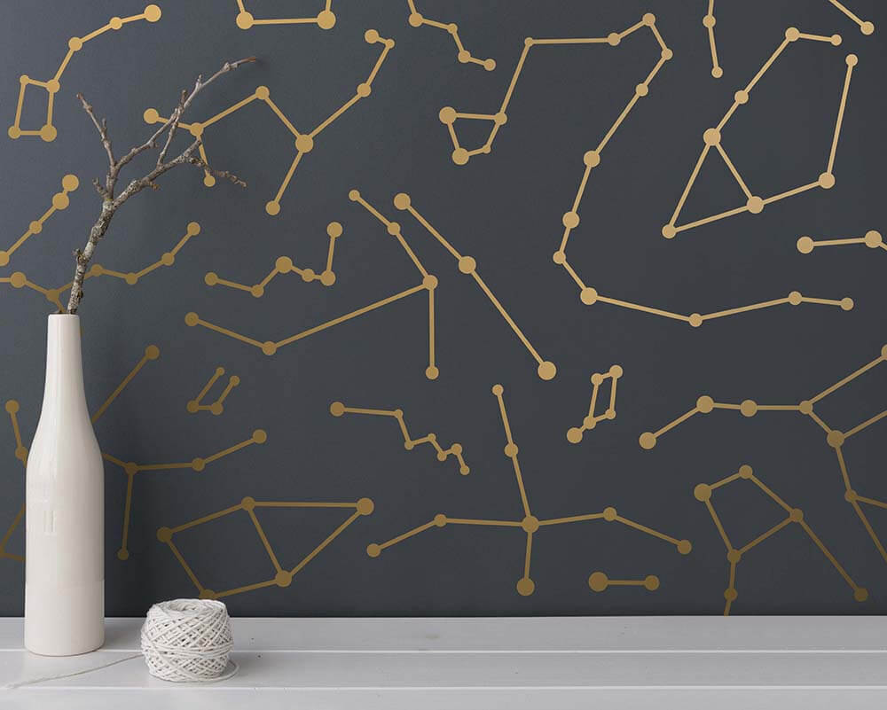 Stellar Constellation Collage Modern Wall Decals