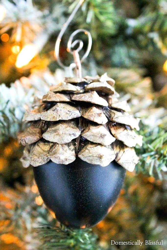 Pinecone Cap Acorn Country Christmas Trimming