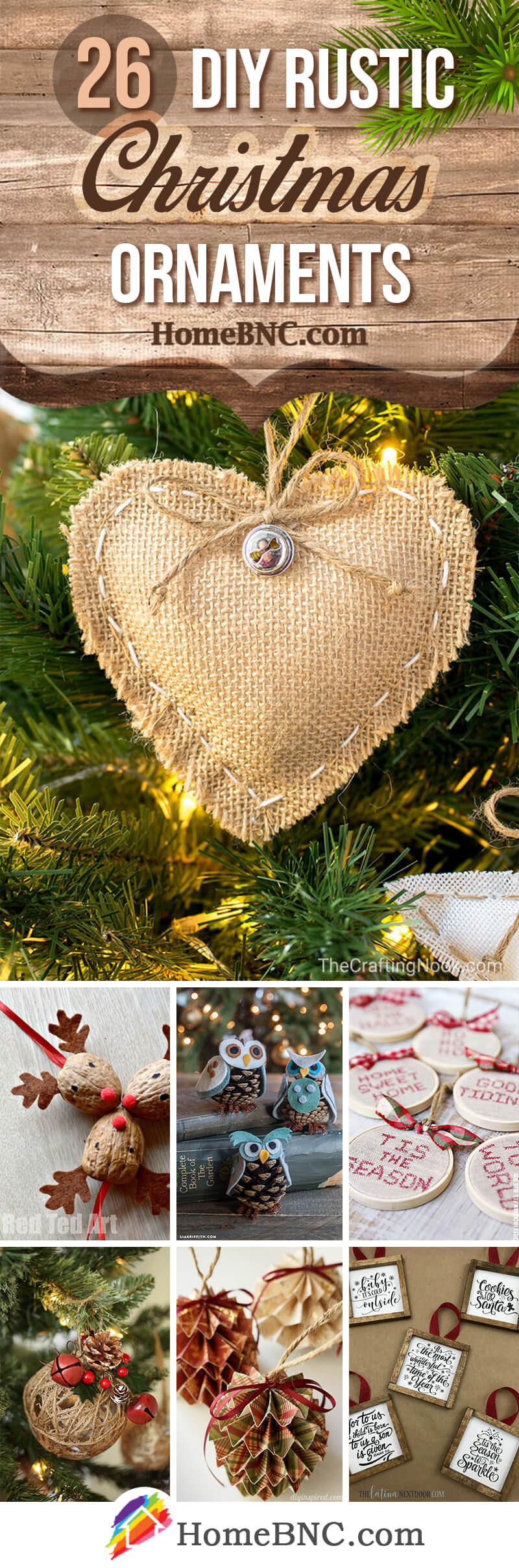 Rustic DIY Christmas Ornaments