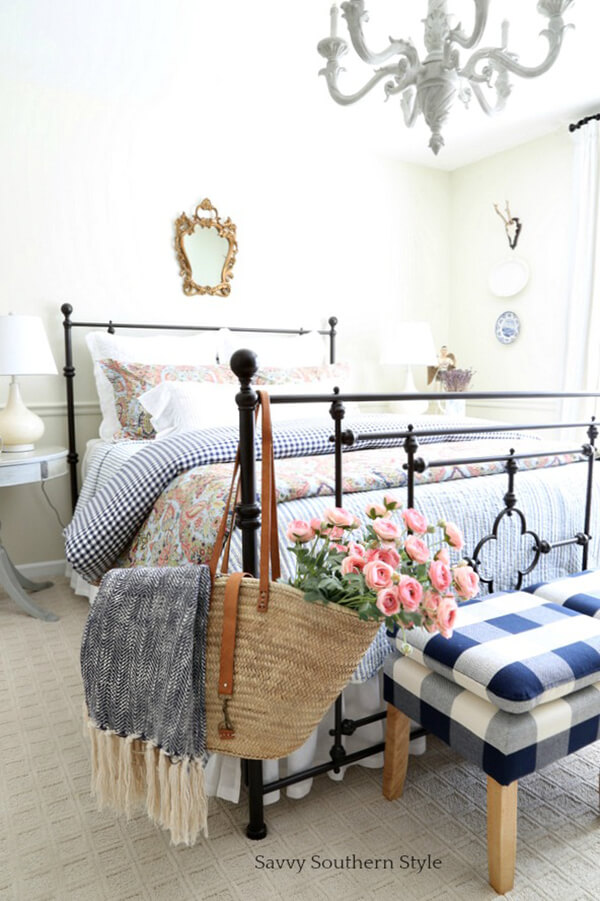 Buffalo Plaid, Southern Charm Style Bedroom