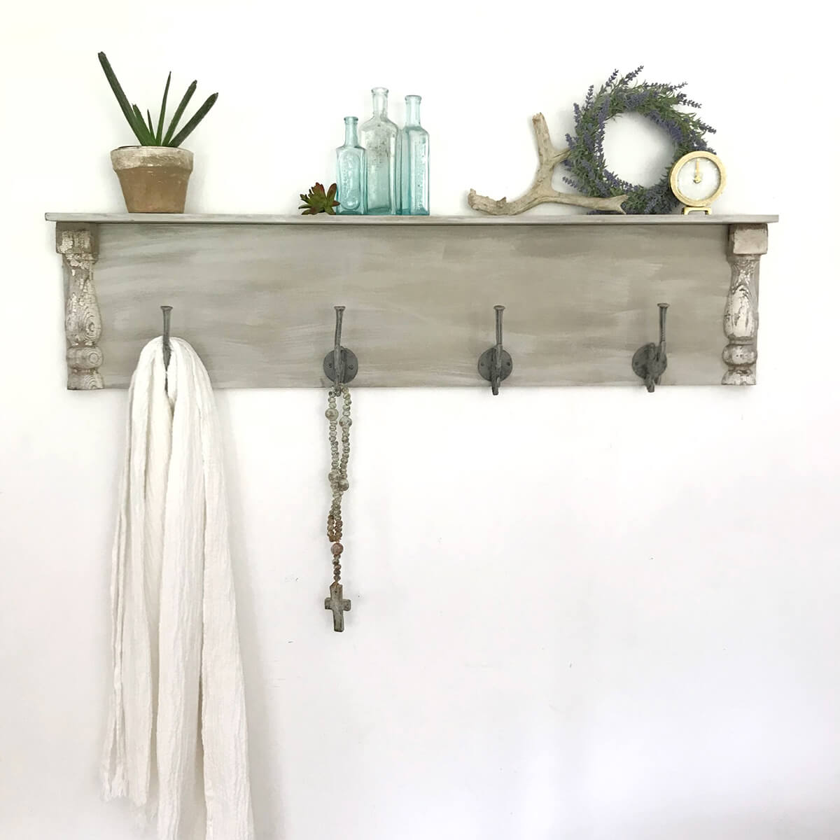 Simple Nautical Hook & Display Shelf