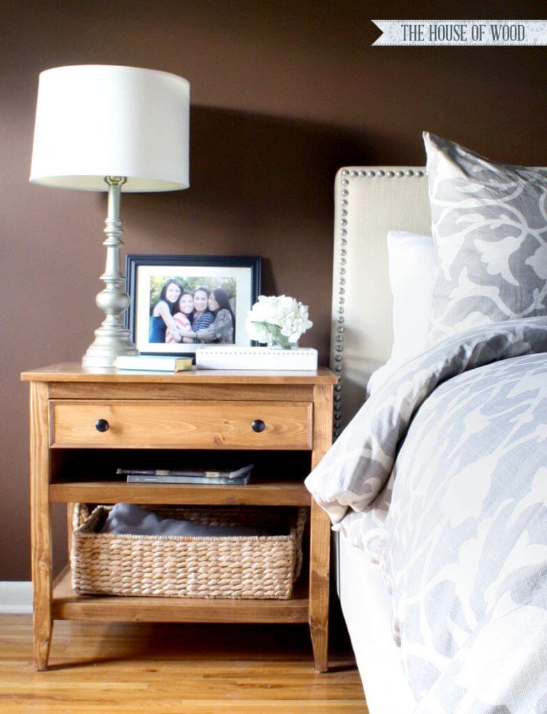 Warm Brown Design Idea Right by Your Bedside