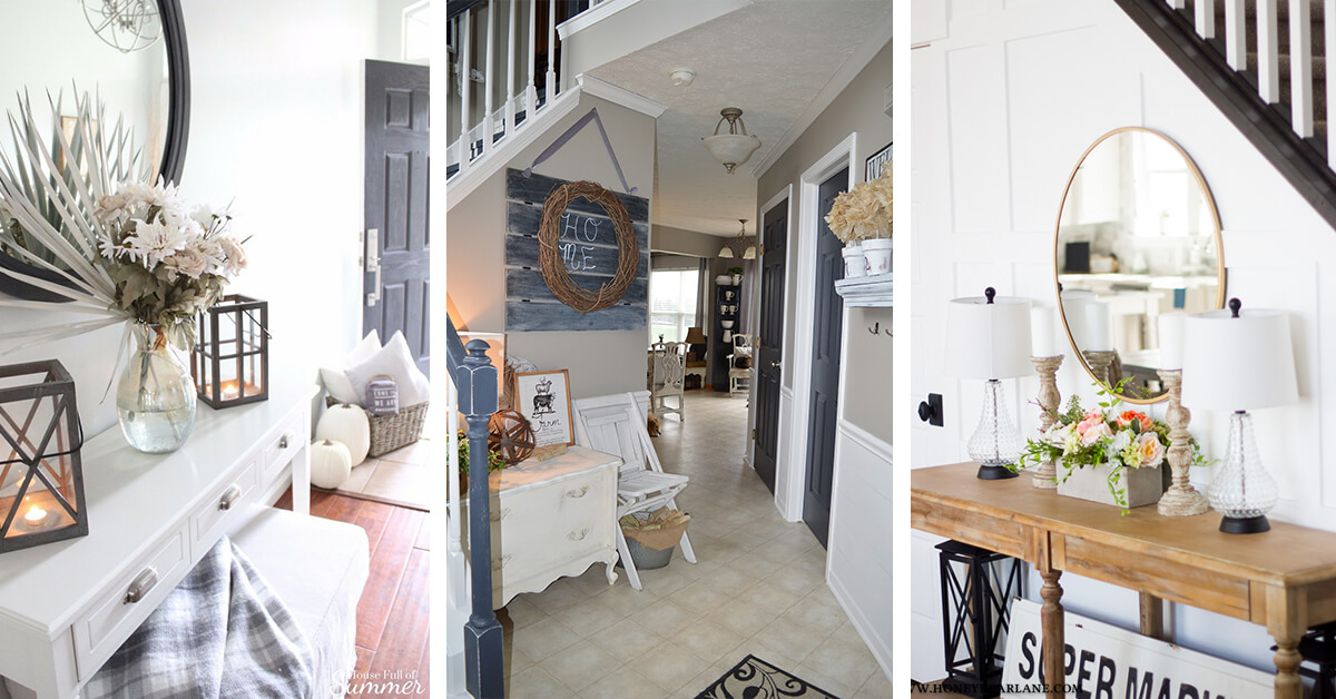 Featured image for 27 Inspiring Farmhouse Entryway Decor Ideas to Bring a Bit of the Country to Your Door