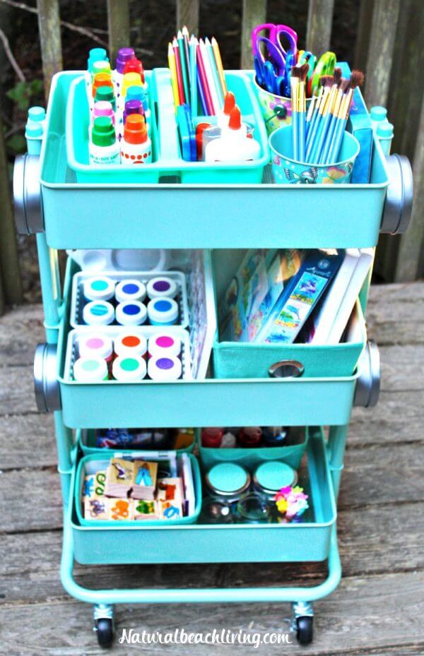 Whisk Away Craft Organization Cart