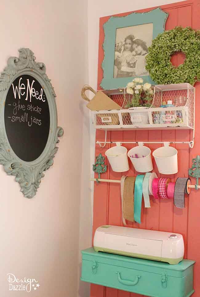 Repurposed Crafting Wall Organizing Unit