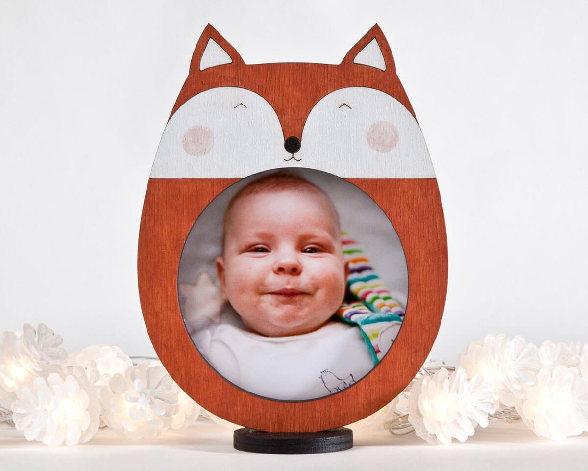 Sweet as can be Baby Fox Frame