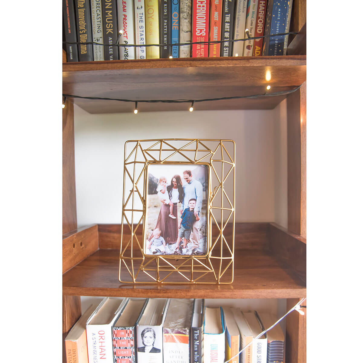 Geometric Art Deco Frame in Gold