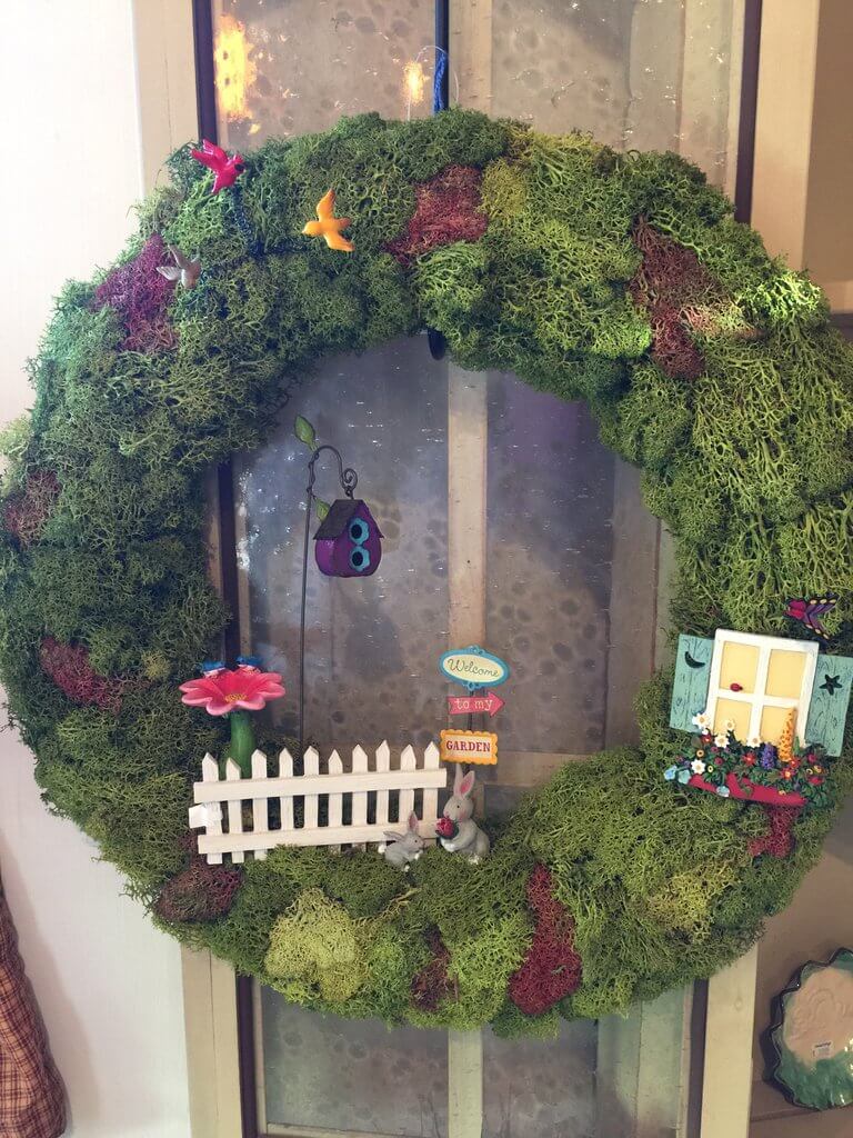 A Mossy Fairy Home Wreath