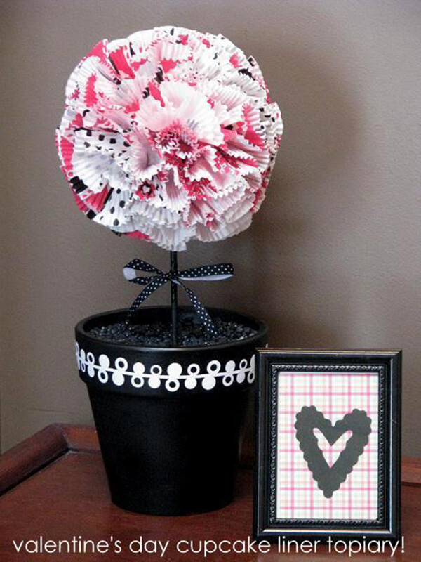 Cupcake Liner Flower Ball Arrangement