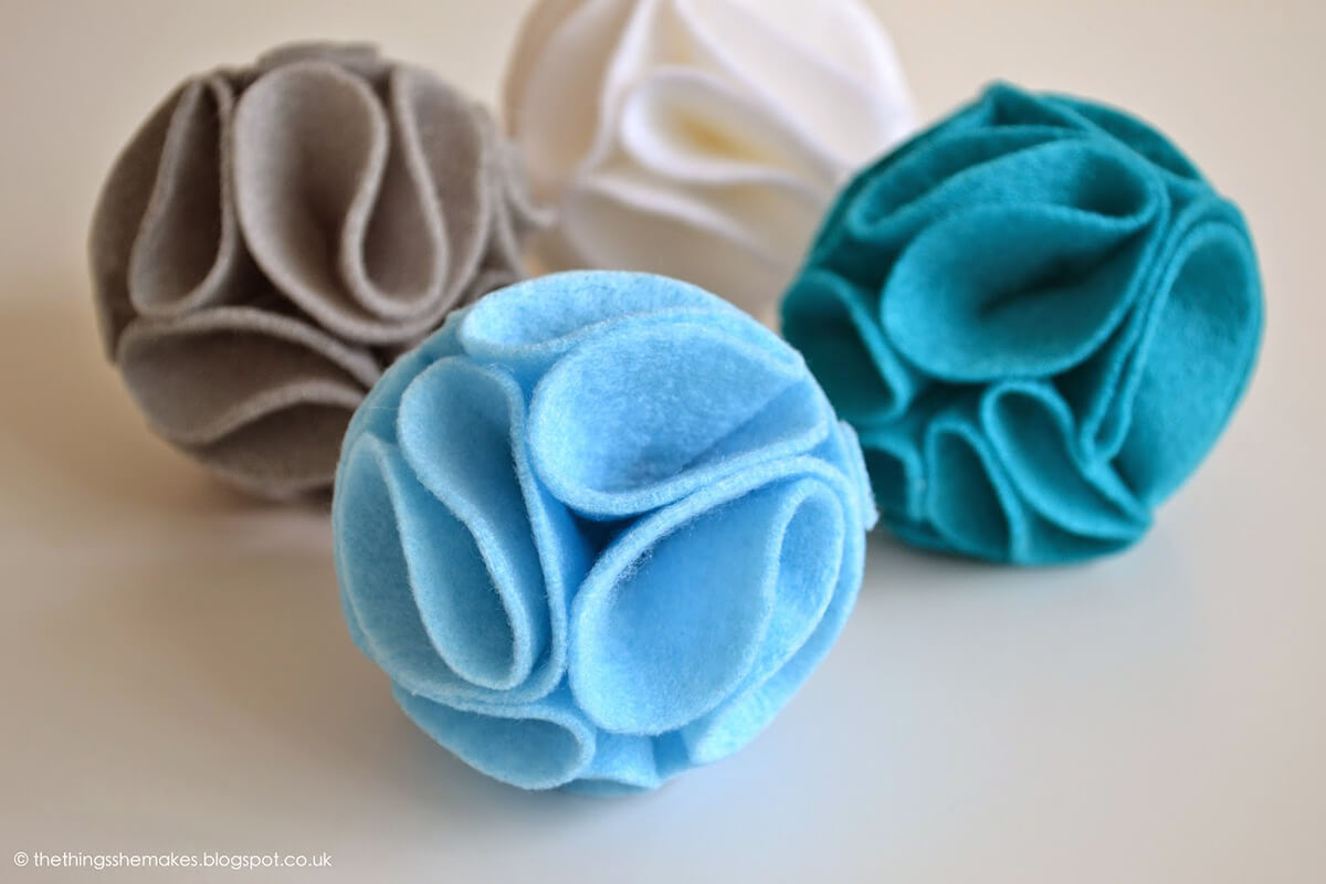 Folded and Colorful Cloth Ball