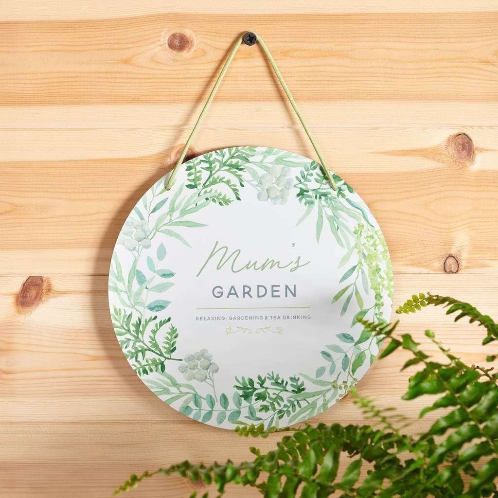 Personalized Round Metal Garden Sign