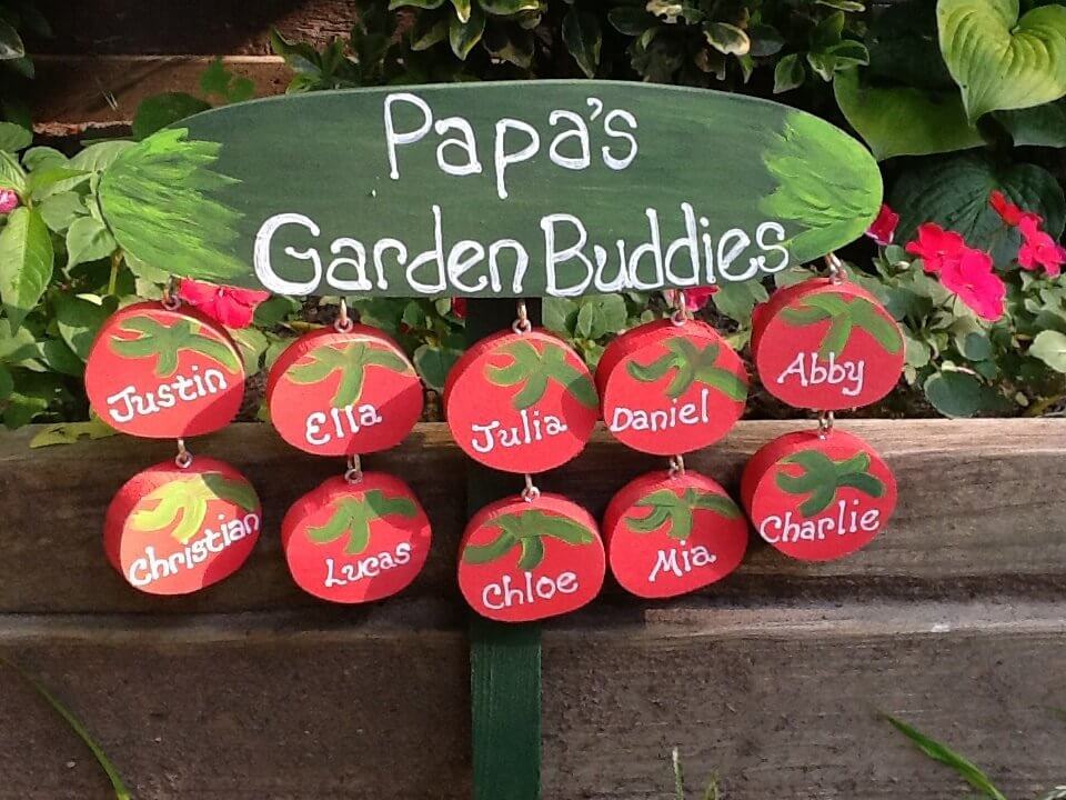 Personalized Grandpa Garden Sign