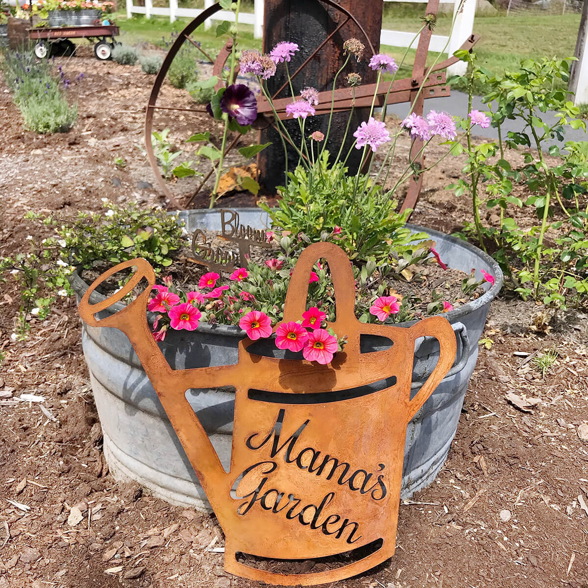 "Mama's Garden" Metal Sign