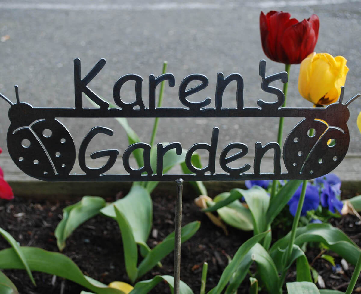 Custom Name Garden Sign