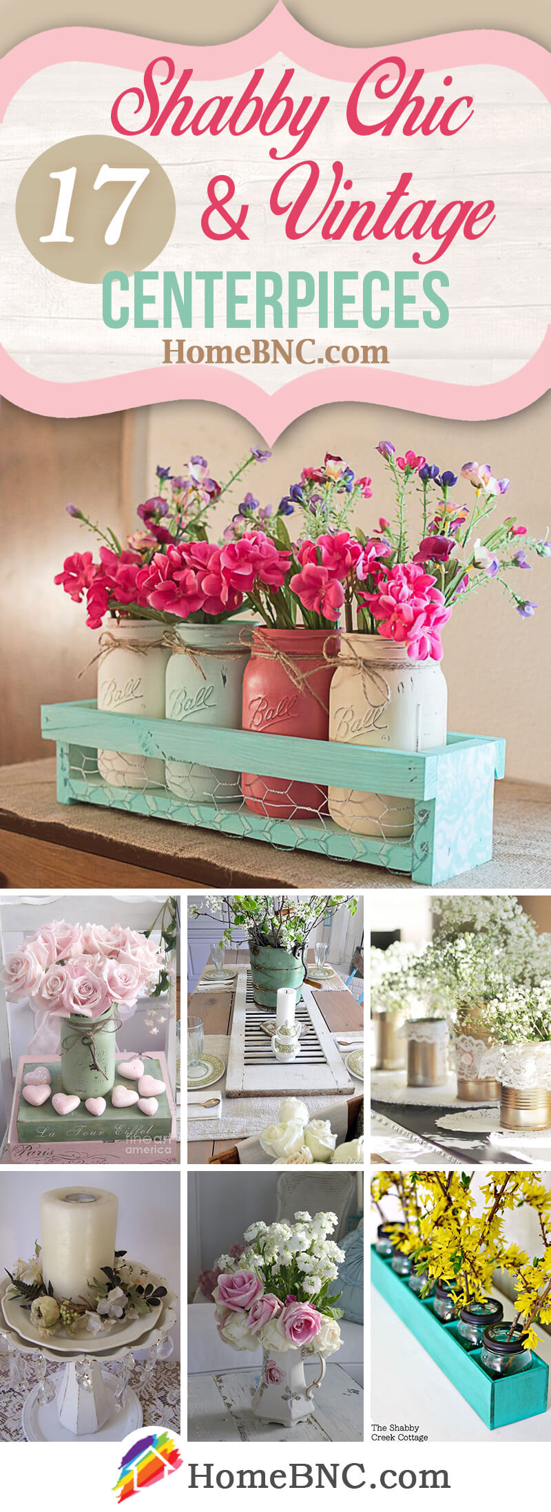 Shabby Chic Centerpiece Ideas