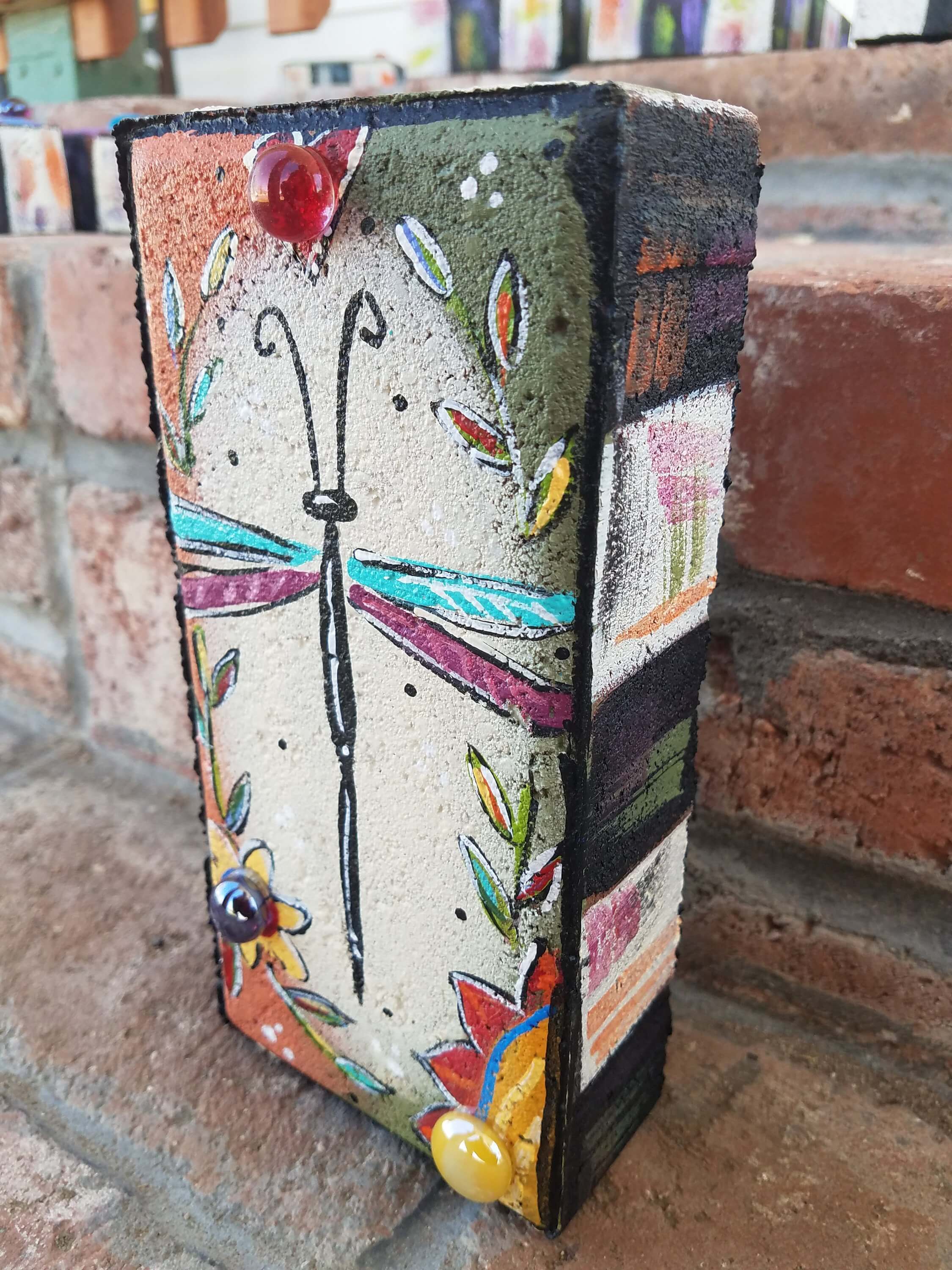 Painted Garden Bricks Perfect for Gifts or Décor