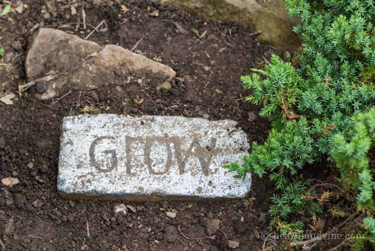 Lovely Brick Garden Path Word Art