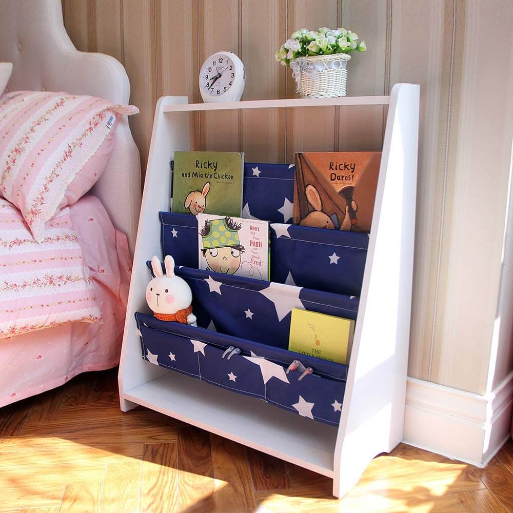 Starry Sky Bookshelf and Toy Organizer