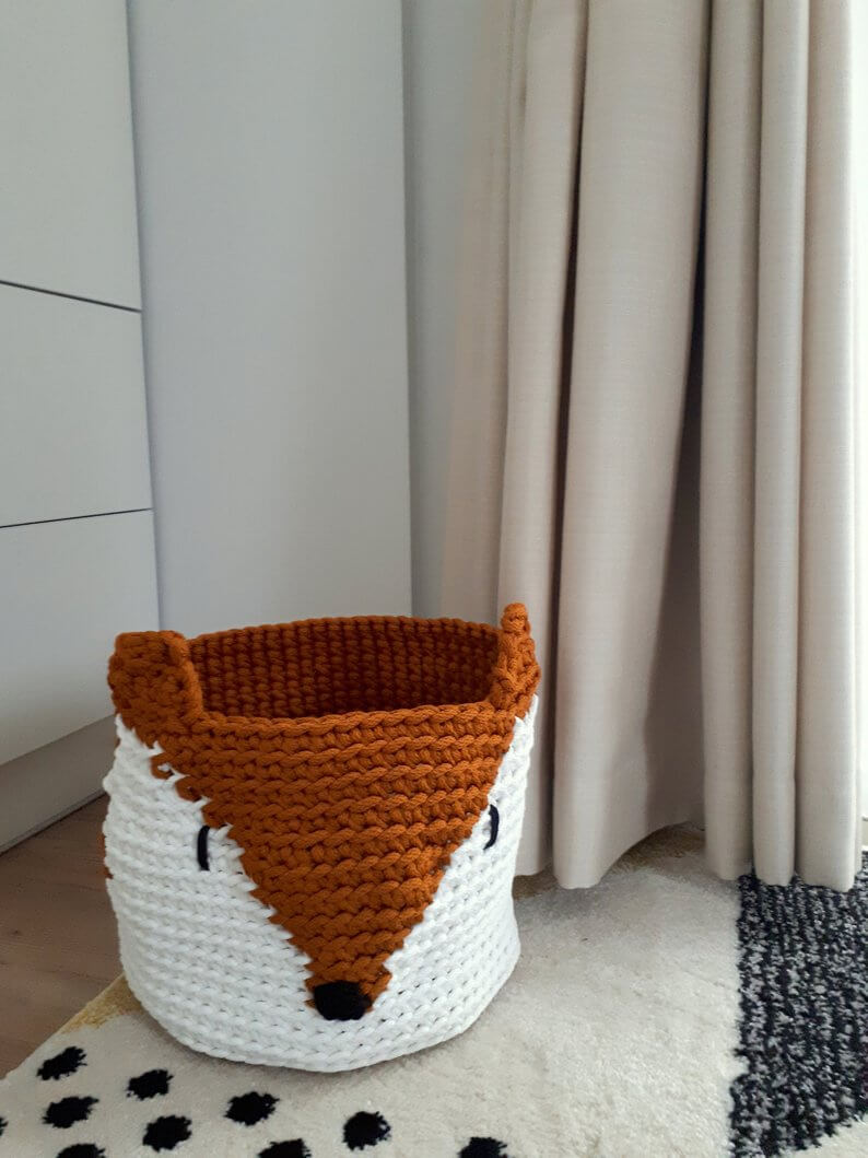 Loveable Woodland Fox Basket