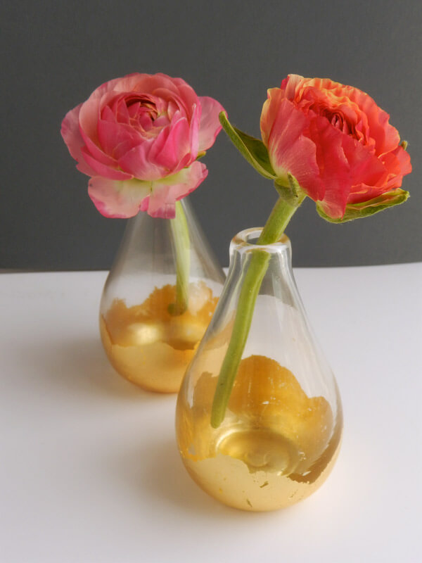 Gold Leaf Kissed Vases