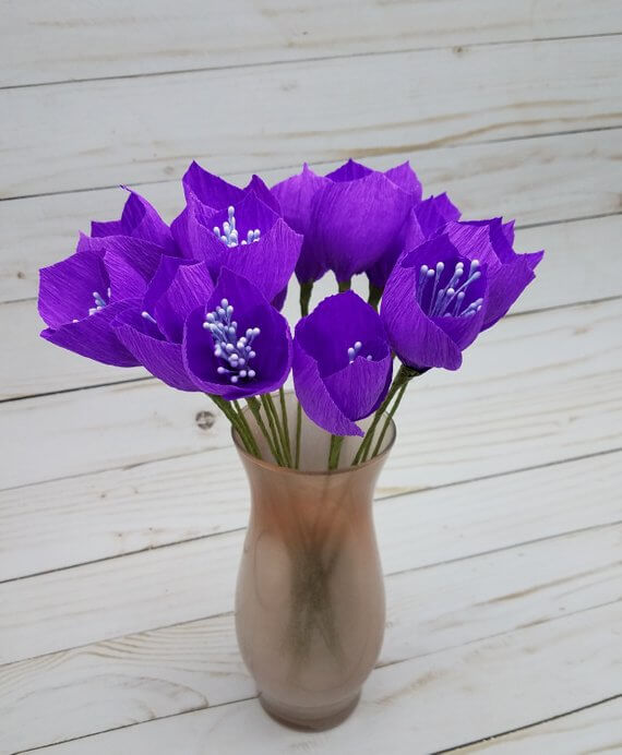 Delicate Crepe Flower Bouquet