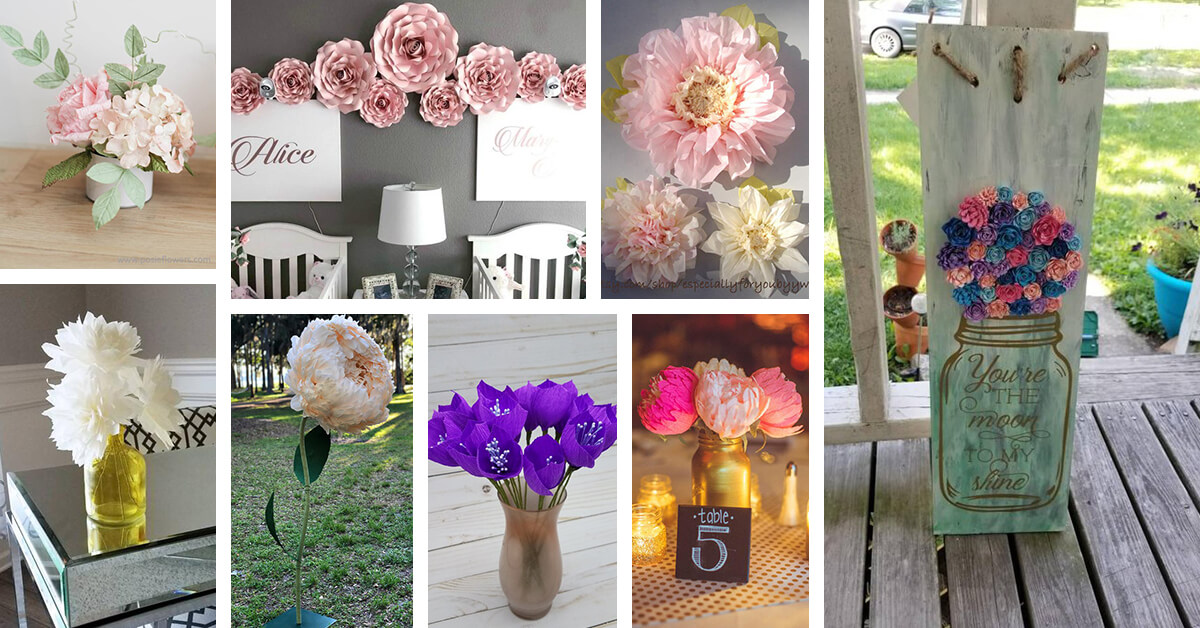 Featured image for “32+ Gorgeous Paper Flower Decorations to Inspire Beauty in your Home”