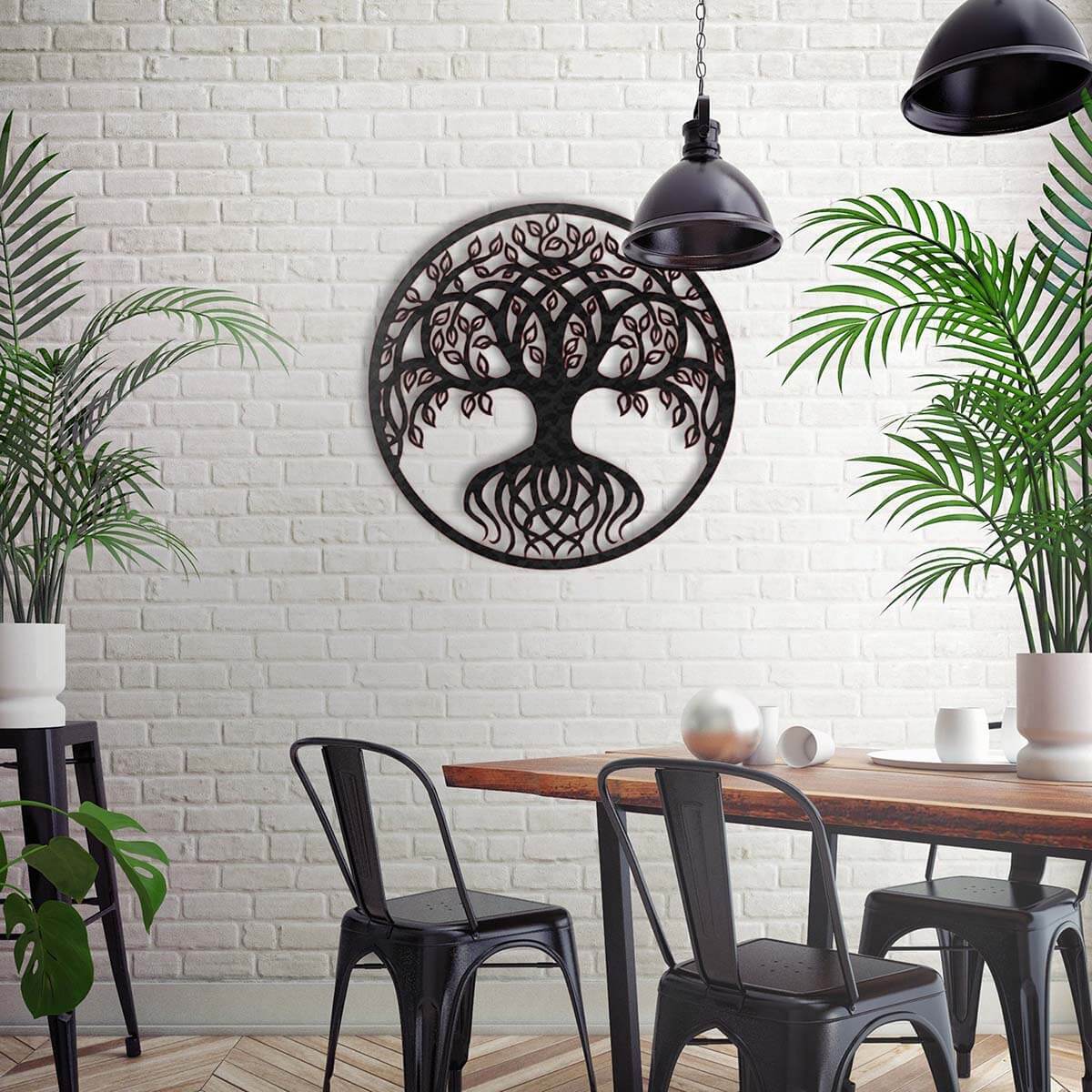 Metal Tree of Life Minimalist Wall Art