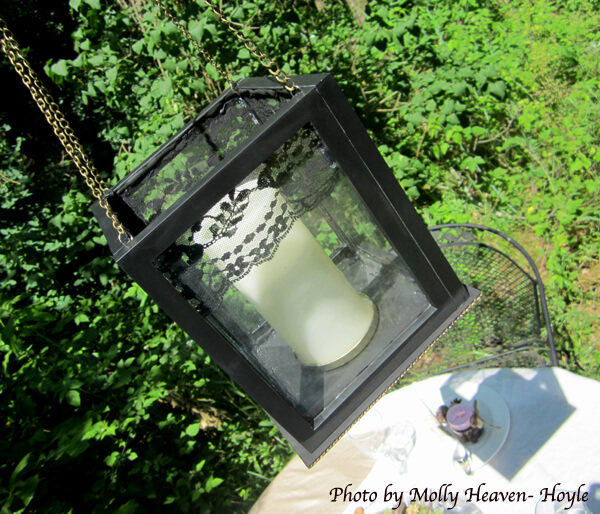 DIY Hanging Lantern Using Clear Frames