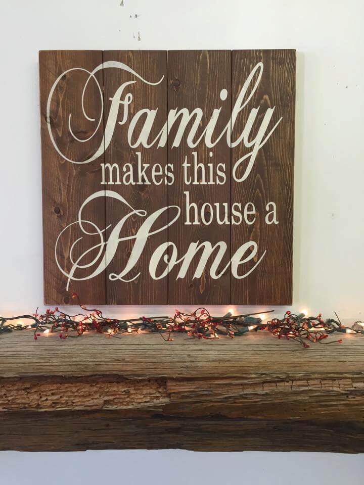 Farmhouse Family Dark Wood Décor