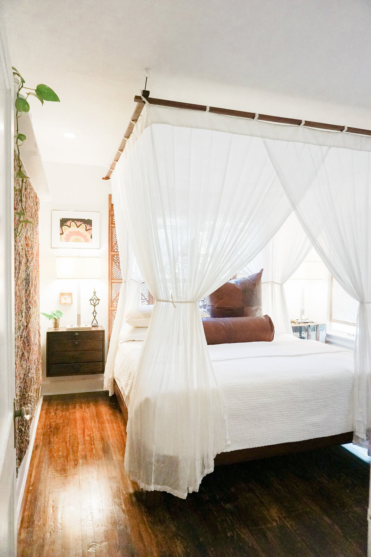 Luxury Cotton Mosquito Net with Sunbrella Topper