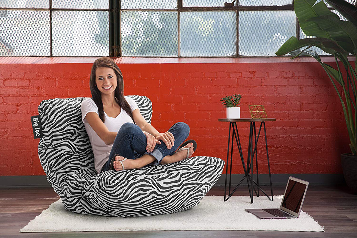 Big Joe Roma Chair in Zebra