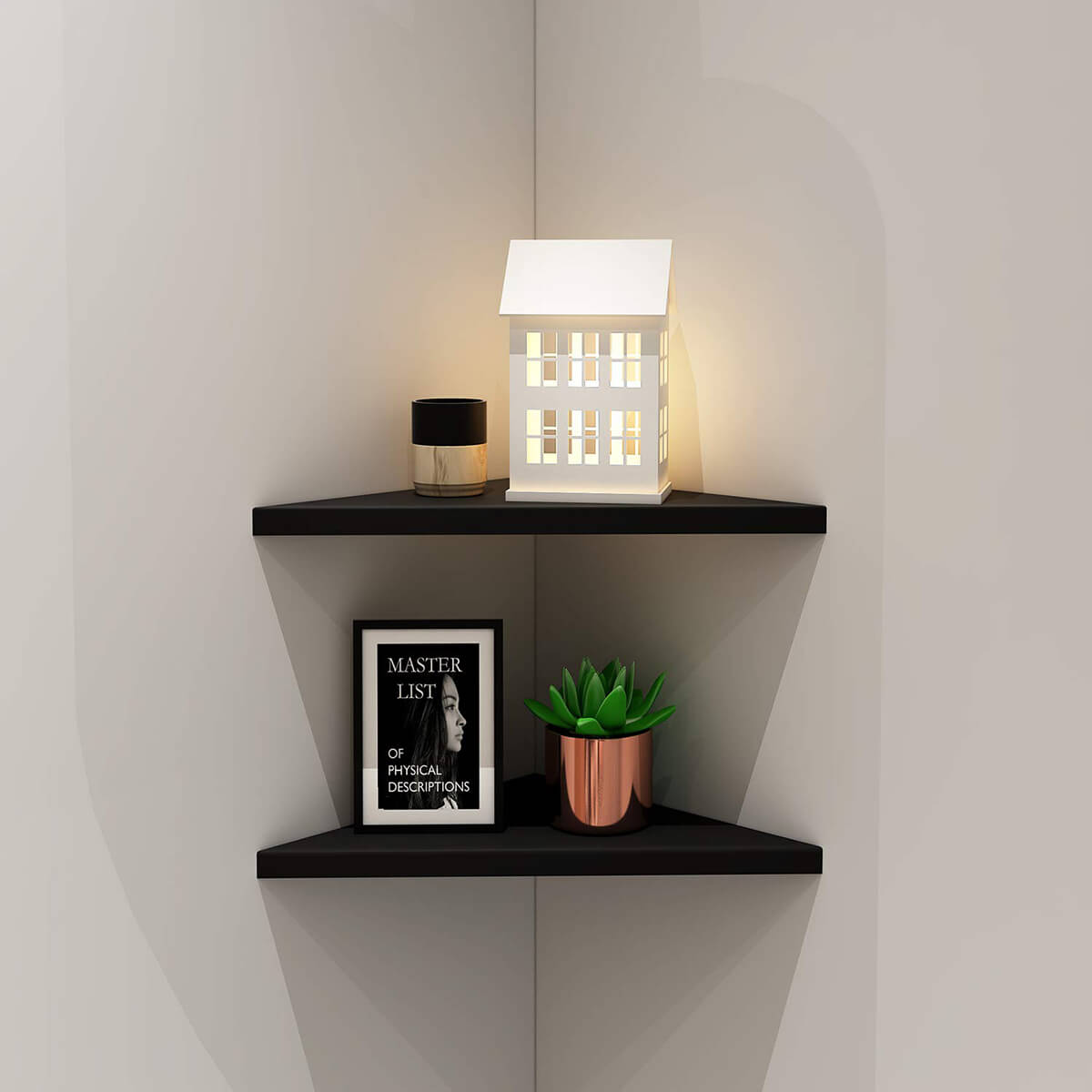 Minimalist Floating Corner Wall Shelf