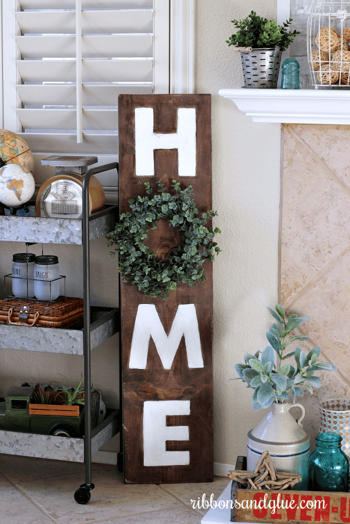 DIY Board Project to Mark Home for the Farmhouse Living Room, Shiplap Walls