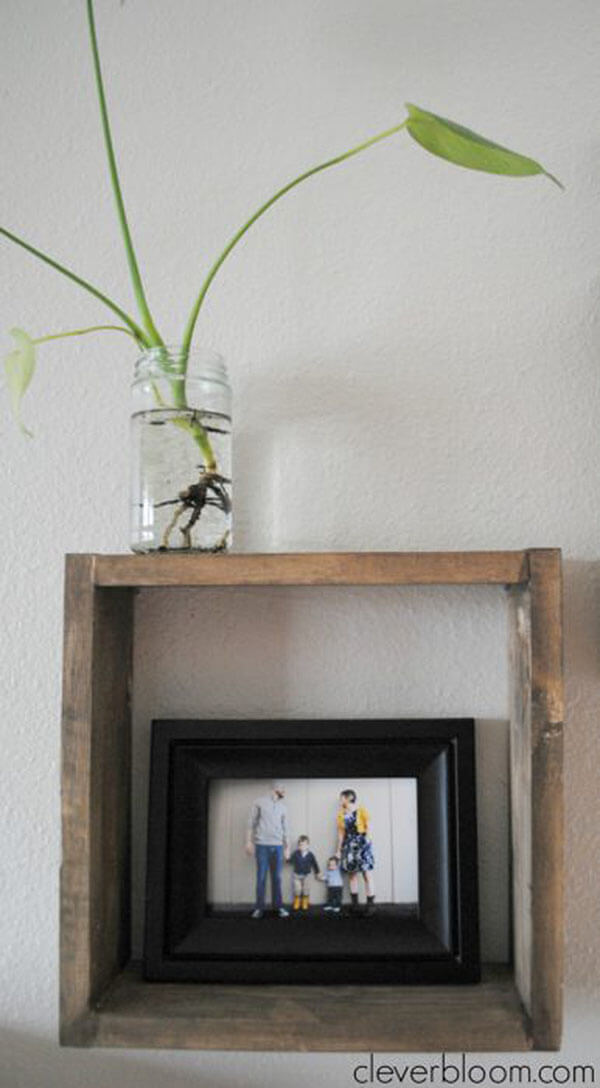 Airy Floating Frame Box Shelf