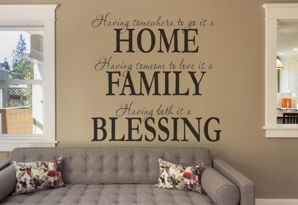 Sentimental Living Room Wall Decals