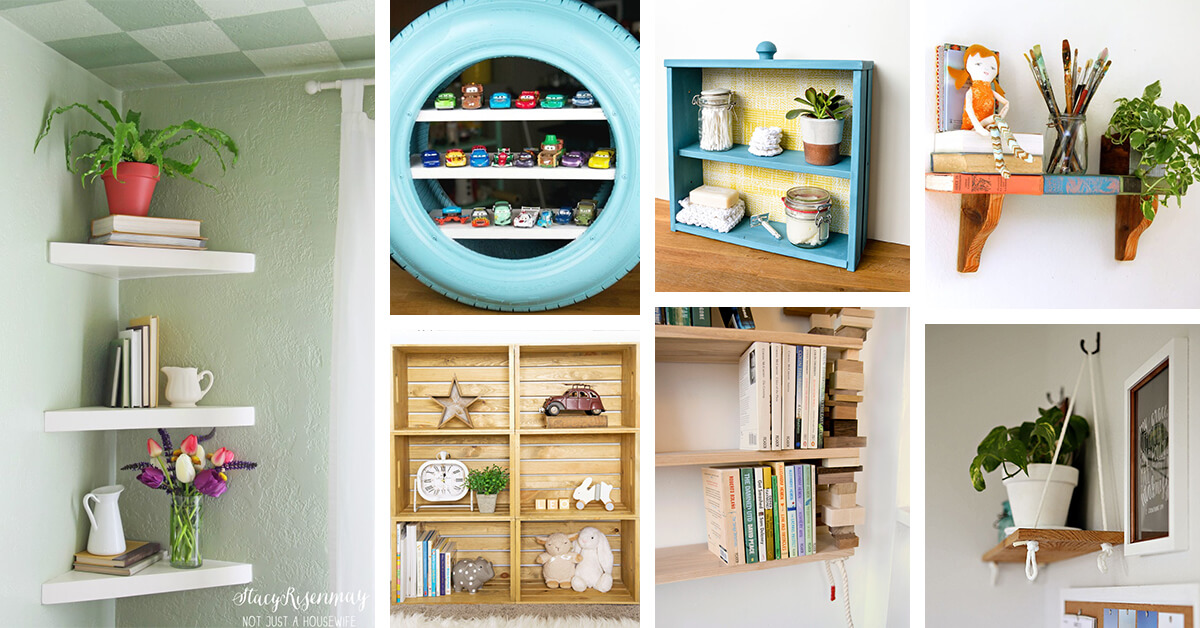 Featured image for “19 Unique DIY Shelves to Organize Your Home with Style”