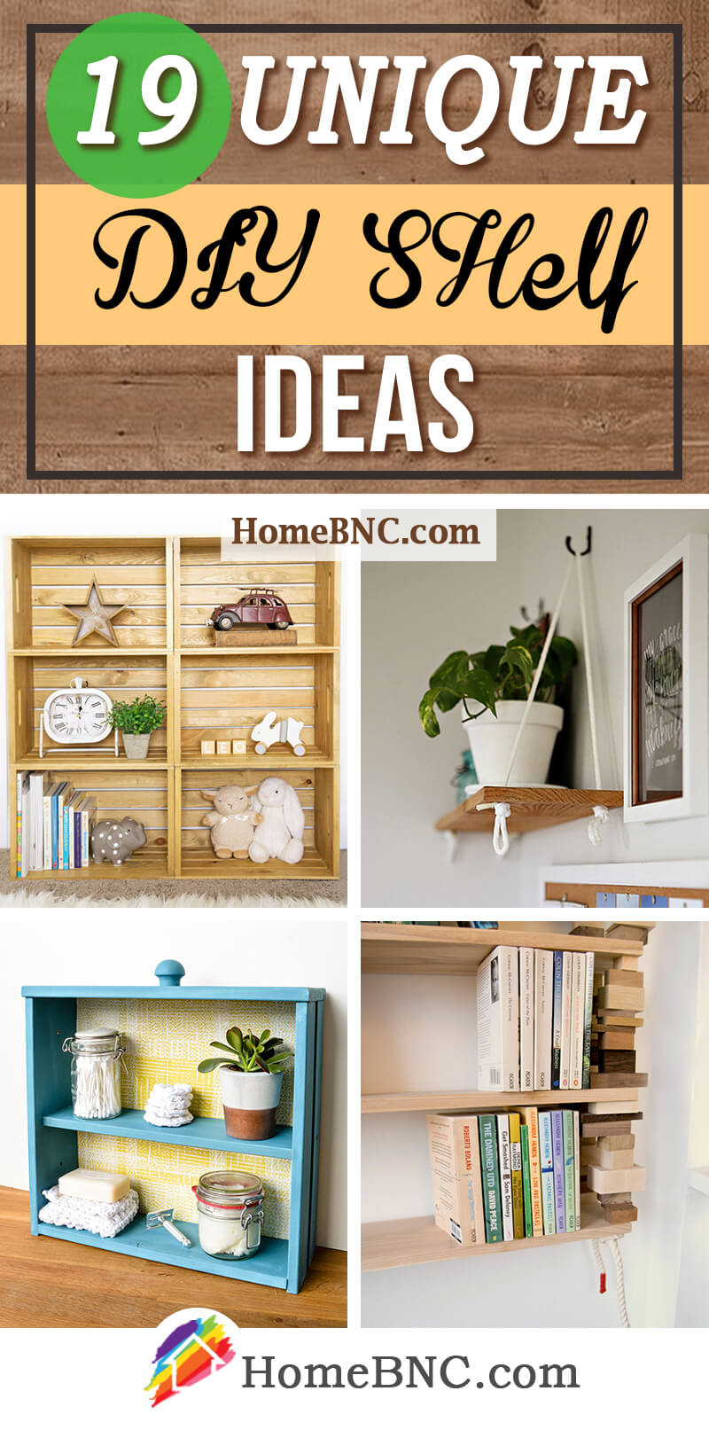 Unique DIY Shelf Ideas