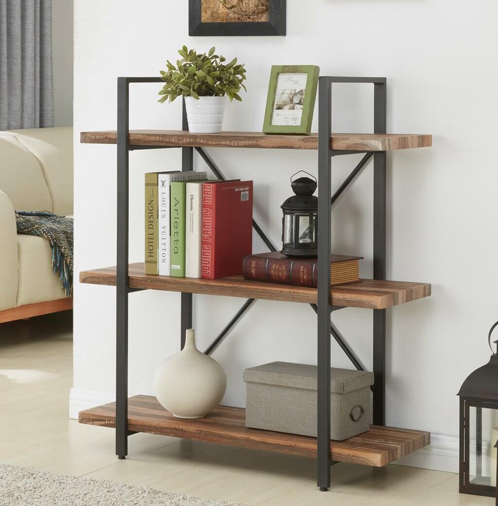 Unique 3-Tier Industrial Bookshelves