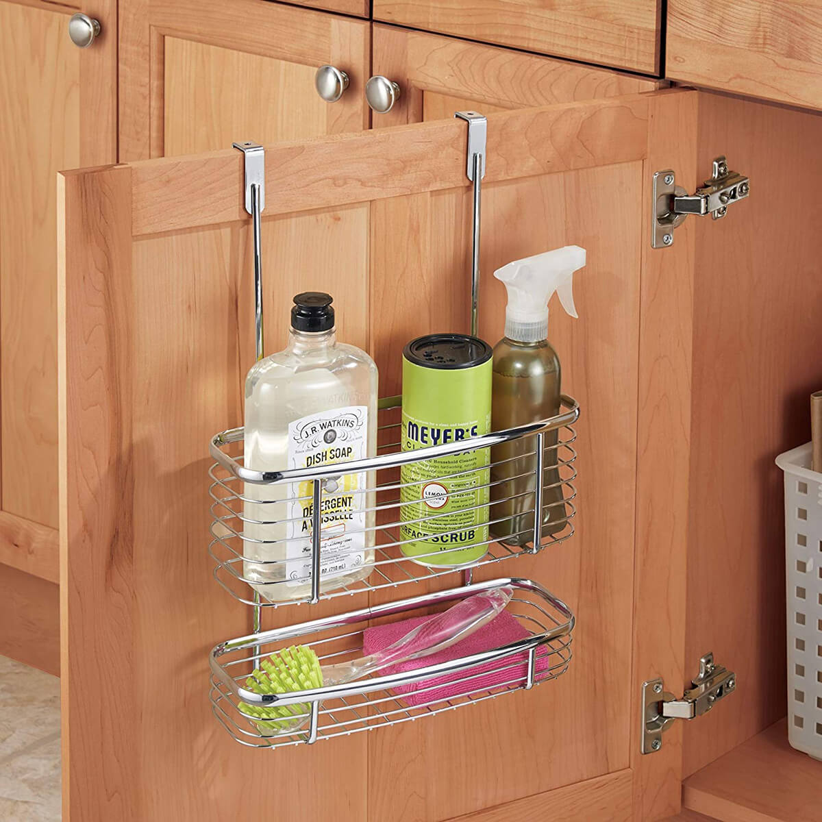 Hanging Cabinet Storage Basket Organizer Product for Kitchen