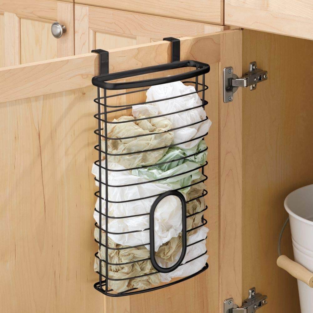 Over Cabinet Shopping Bag Holder