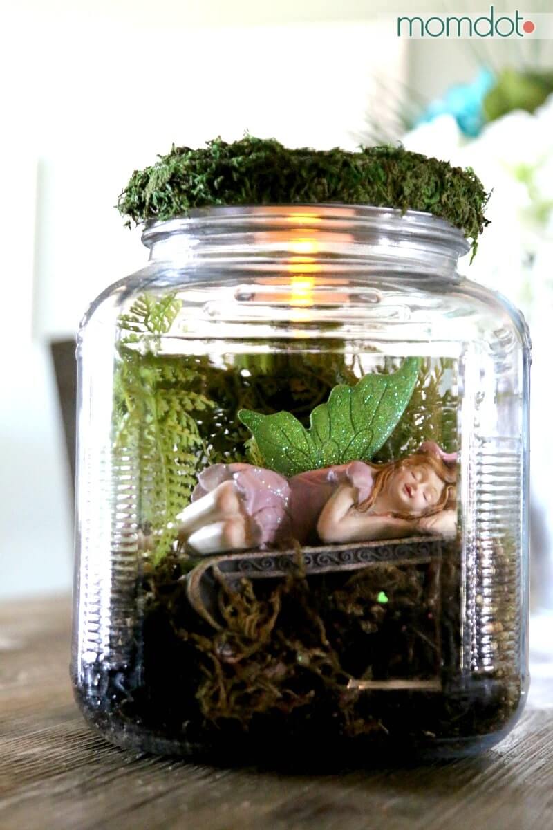 Sleeping Magical Fairy in a Jar