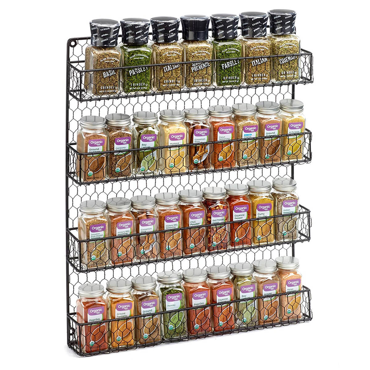 Wall Mount Wire Spice Rack