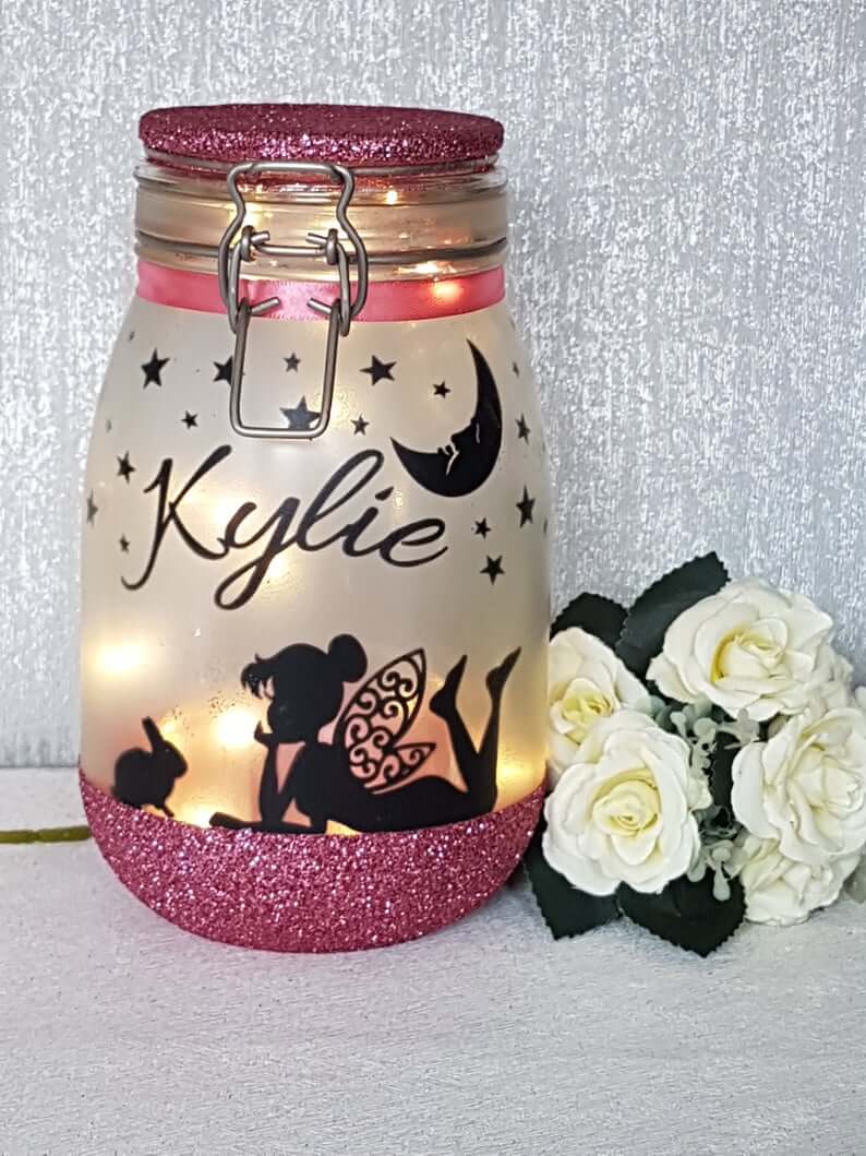 Customized Name Fairy Jar Craft