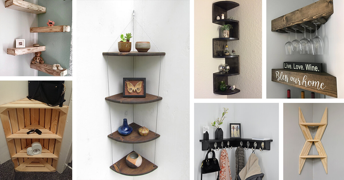 Featured image for “19 Useful DIY Corner Shelves that will Decorate and Organize Your Home”