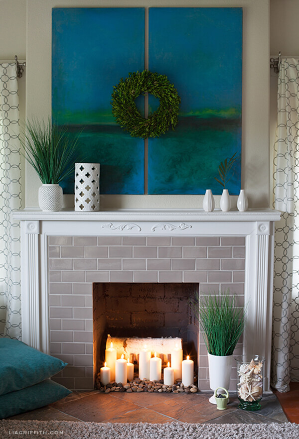 Fresh, Bright and Transformative Fireplace Decor