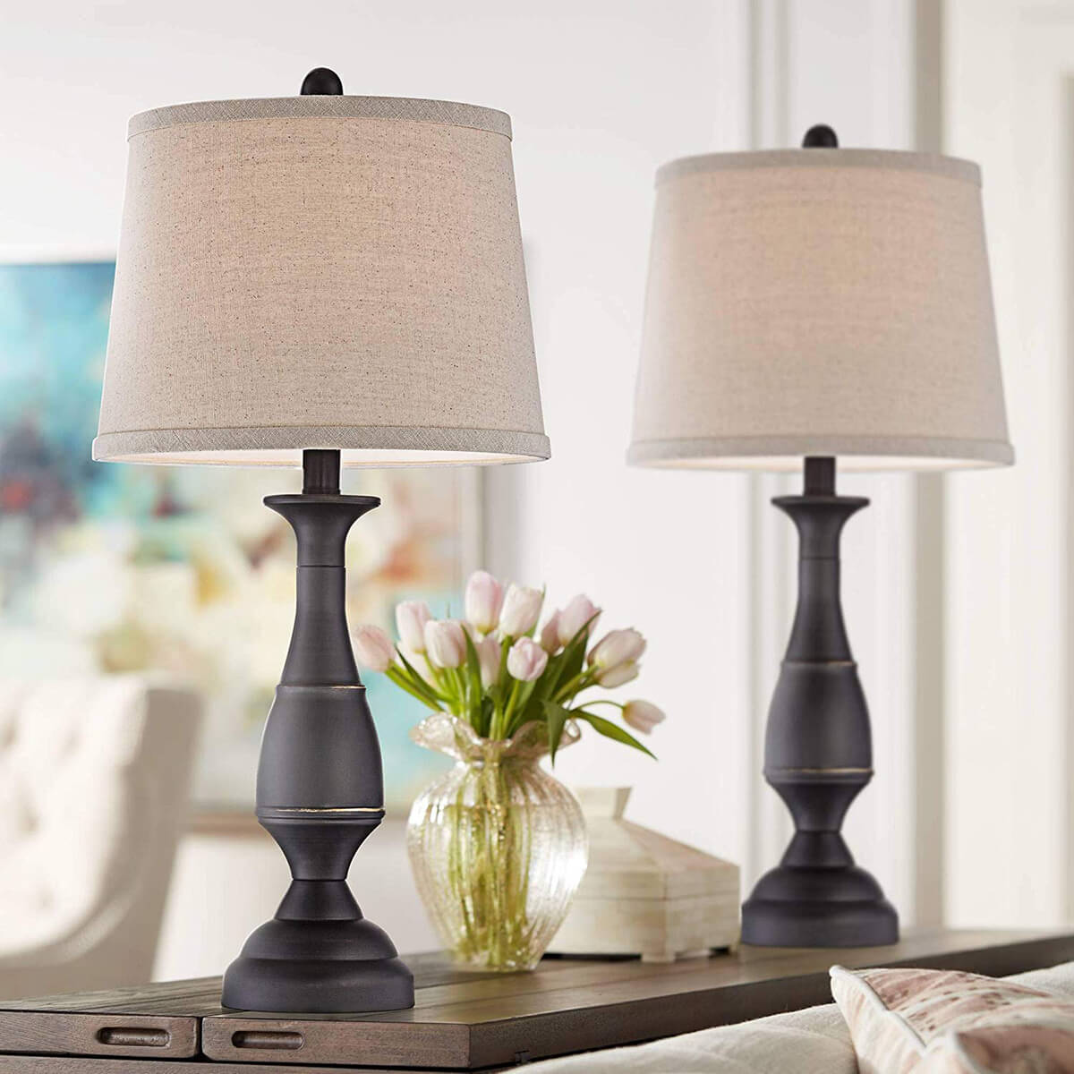 Choose Twin Table Lamps for Twice the Elegance