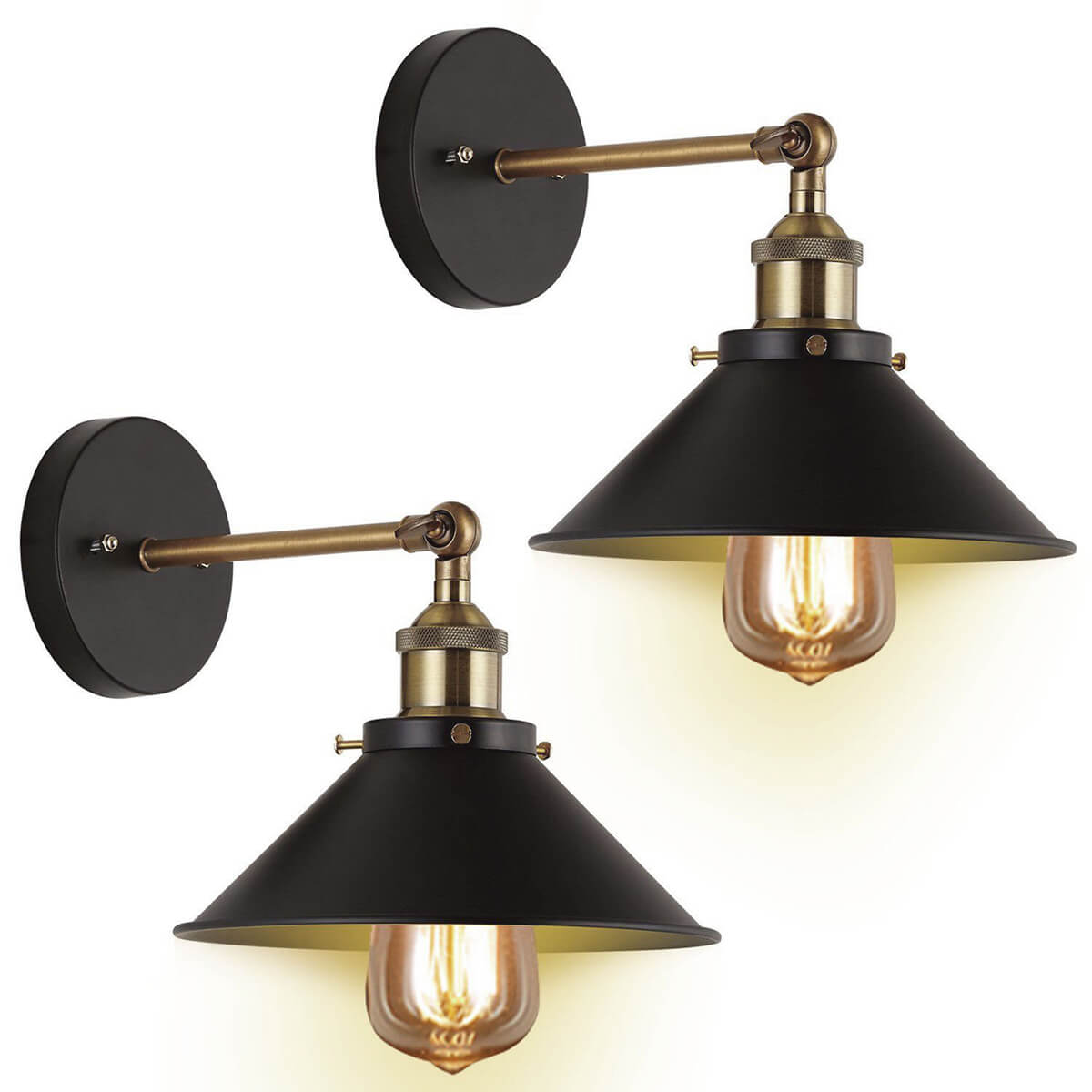 Contemporary and Sleek Black Drop-Down Light Fixtures