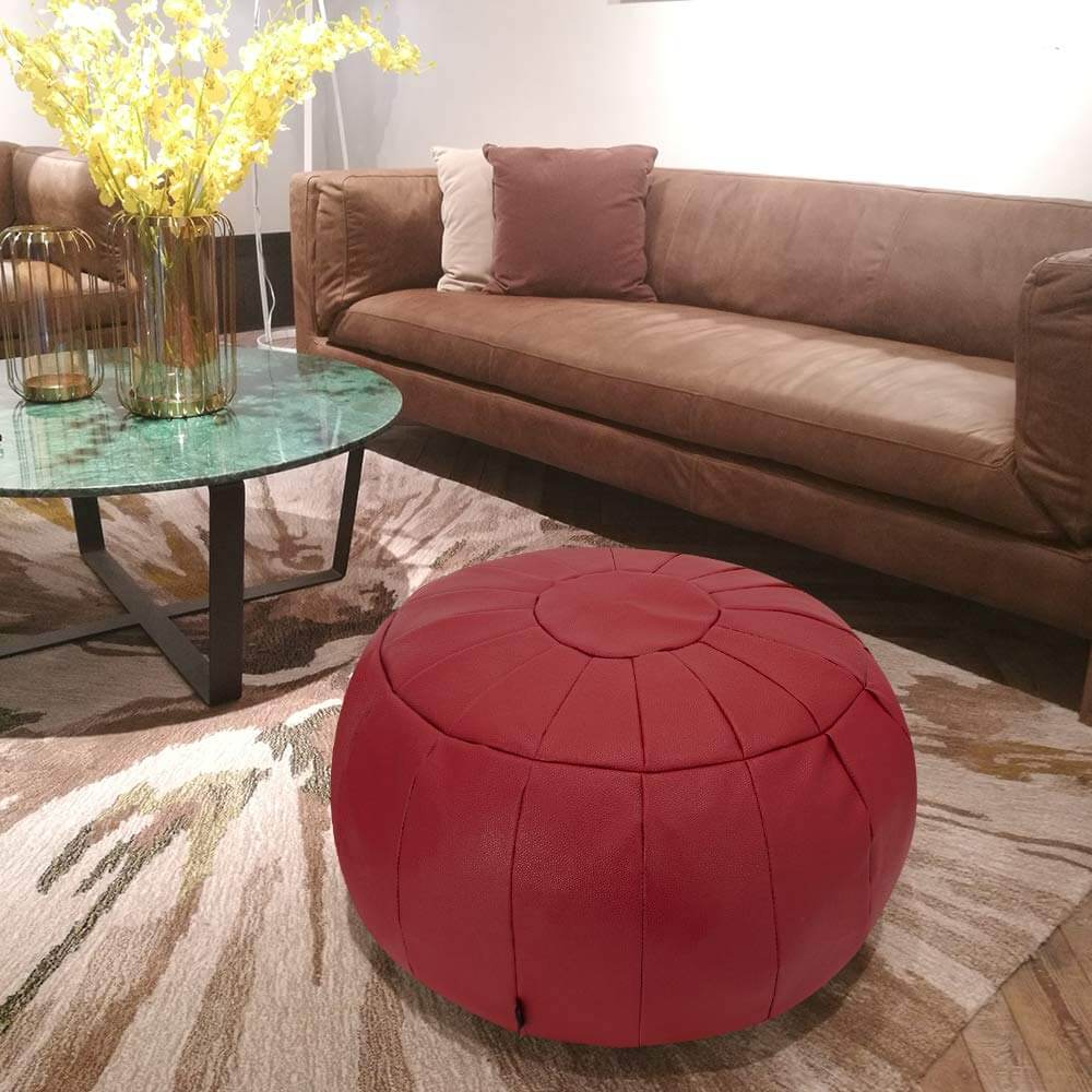 Unstuffed Decorative Multi-Functional Pouf